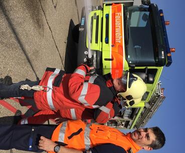 oel erlebte einen unvergesslichen Tag bei der Flughafenberufsfeuerwehr