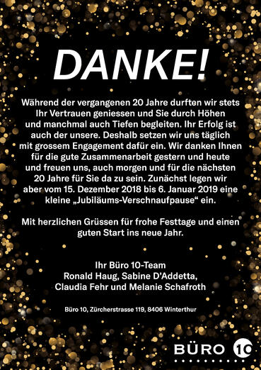 20 Jahre Büro 10