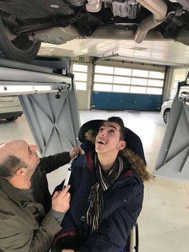 Das Bedienen des Autolifts