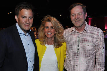 Sascha Rufer und Bernhard Bigler mit Karin Haug